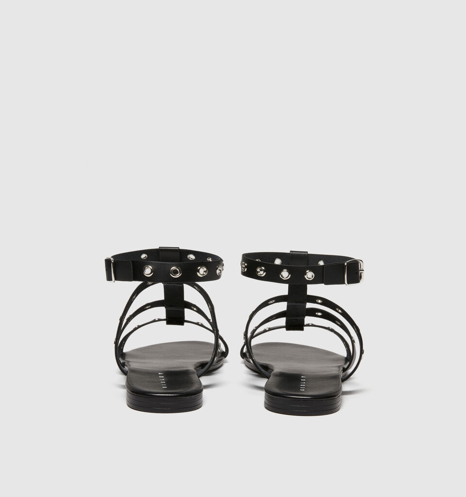 Flat sandals with strap - women's sandals and slippers - Black | Sisley image number 2